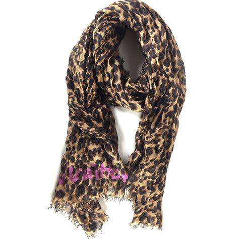 louis vuitton leopard print scarf replica|louis vuitton scarf leopard print.